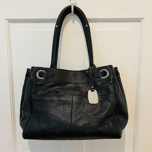 B. Makowsky black leather shoulder bag - Picture 2 of 16